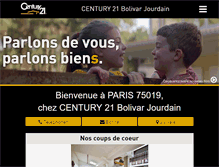 Tablet Screenshot of century21-bj-paris-19.com